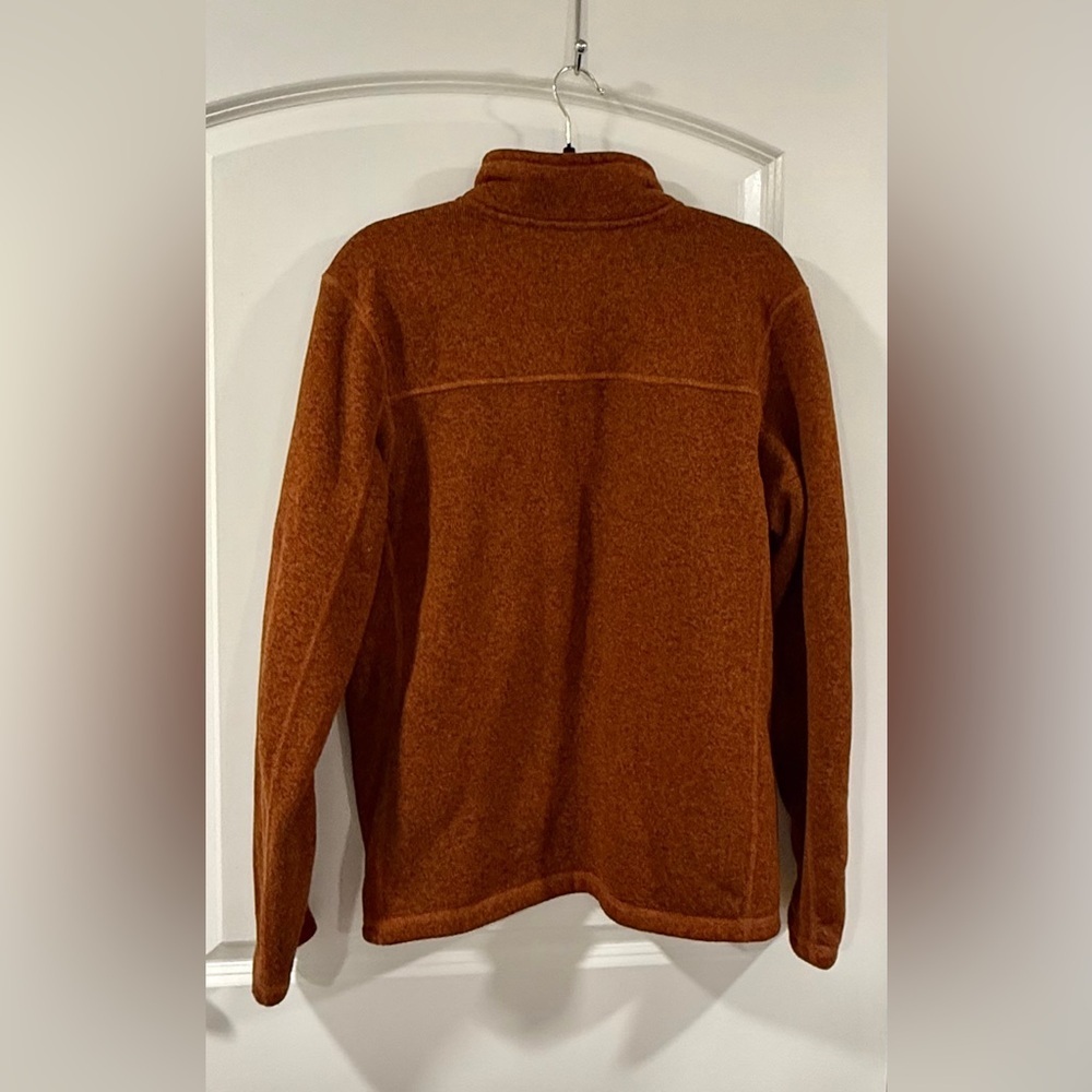 The North Face Mens Large Brown Fleece Quarter Zip Pullover Jacket - Picture 5 of 12
